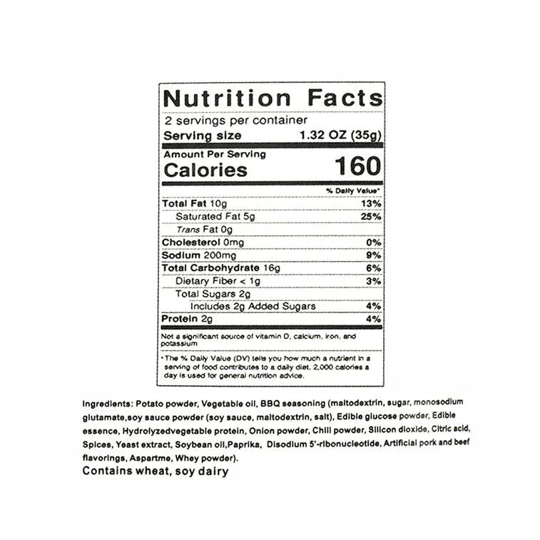 Lay's Carbon Roasted Pork Belly Flavor Crispy Potato Chip Snack 5oz Rich Smoky Flavor Tantalizing Taste Crunchy Snack